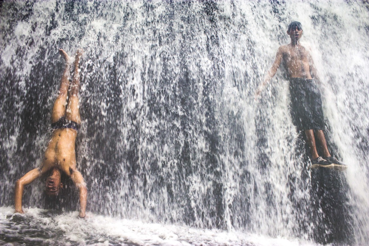 Tucked away inside Ambedkar Garden is a popular “waterfall” spot where school and college students sneak off to routinely. Every year, Powai lake floods over from its walled barriers, creating a gushing spillover - much to the delight of the young...
